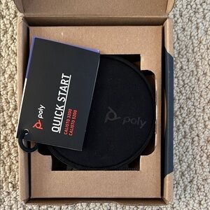 Plantronics Poly Black Portable Speaker Case - New in box!